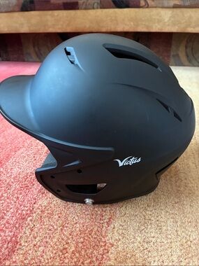 Youth Matte Black Protective Helmet - Victus-size 6-6 5/8"